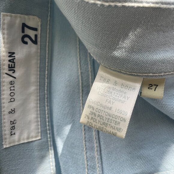 Rag & Bone Capri Skinny Jeans in light wash - Picture 7 of 10